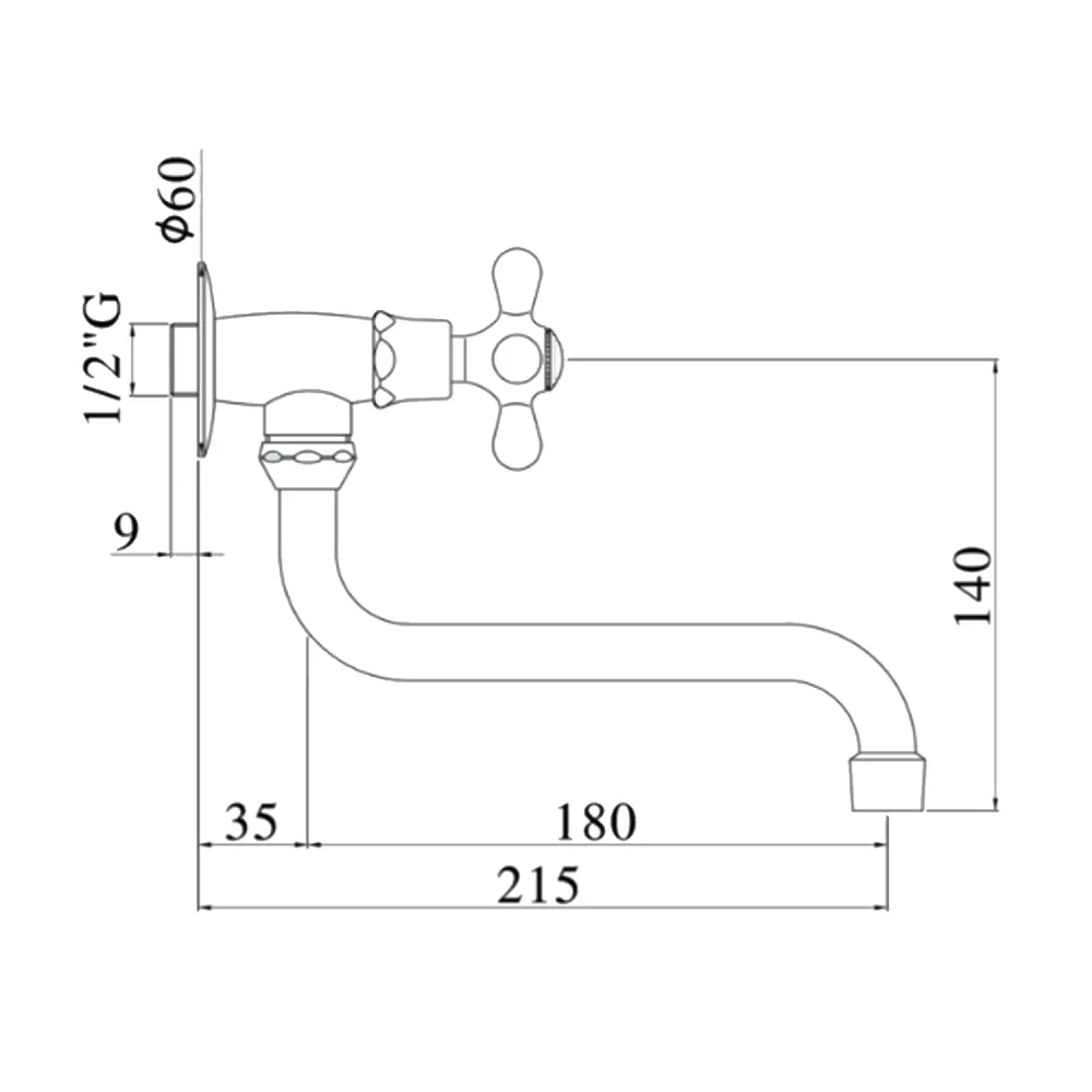 Soupape Robinet à rotule avec bec orientable Paffoni Série Iris – Chromé
