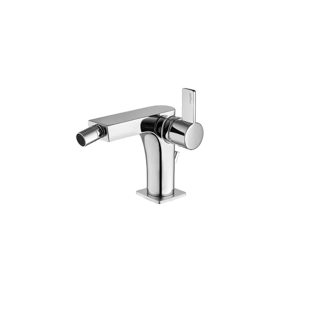 Mitigeur bidet sur plan avec vidage série Rock modèle RO135ST aspect acier Paffoni