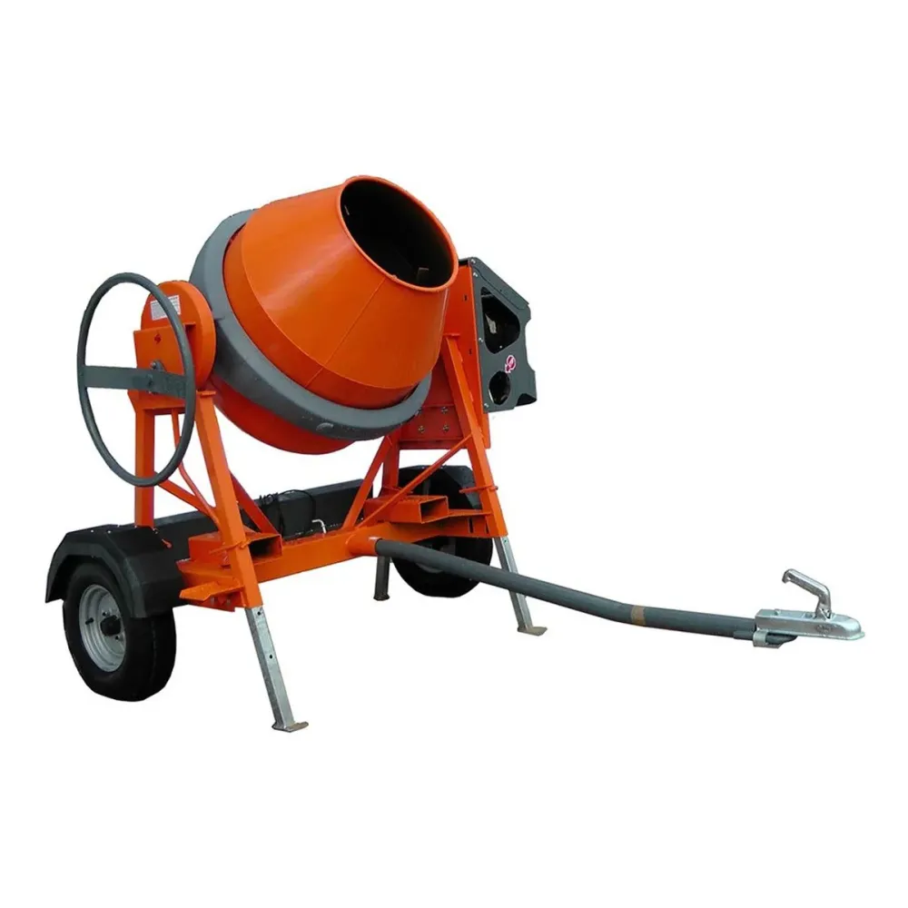 Belle UK35P1E01 AT350 Electric Road Tow Concrete Mixer 220V Power & Sûr Performance