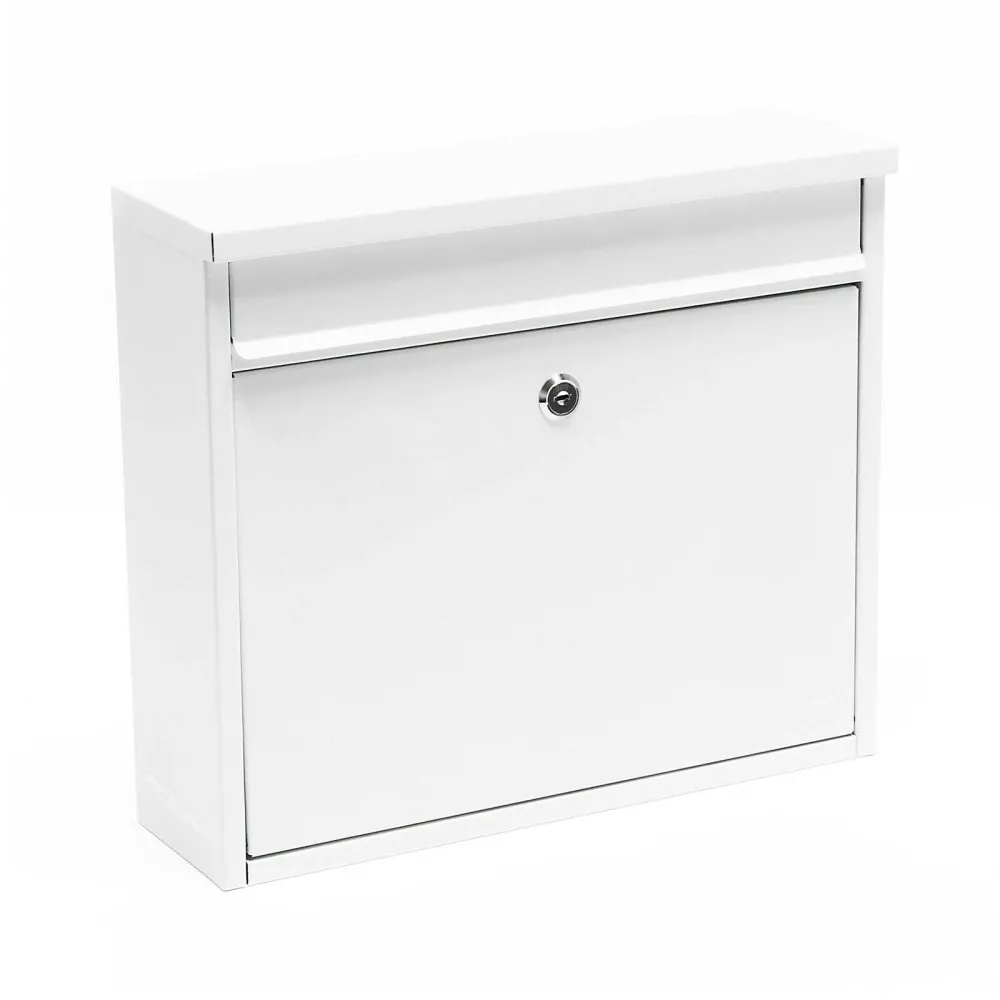 Boite aux lettres design boite postale murale design 32 x 36 x 11,5 cm blanc 16_0000060 (Norme NF)