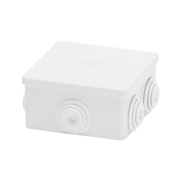 Boîte de dérivation étanche à clipser - 80 x 80 mm - GEWISS avec couvercle transparent