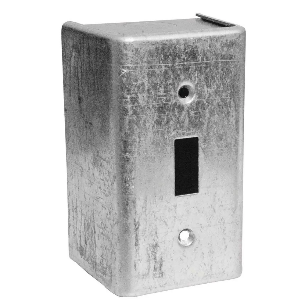 Boîte électrique rectangulaire de surface pour (1) dispositif à bascule, 2-1/8'' de profondeur (18,5 po3) avec couvercle t...