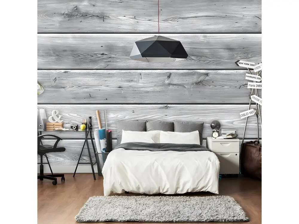 Papier peint intissé Fonds et Dessins Grey Kingdom : Taille - 200 x 140 cm pour découpe précise