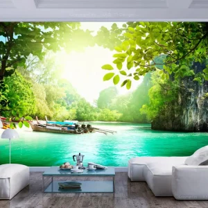 Papier peint intissé Paysages Paradis : Taille - 200 x 140 cm Largeur 53 cm
