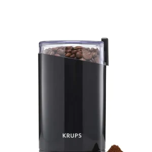 Ventilateur de Krups Oval Coffee Bean & Spice Grinder - Noir jais