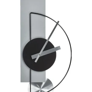Wandklok grijs 31 x 63 cm CEVINS