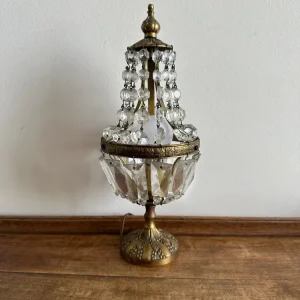 Éclairage Décoratif LED Lampe à pampilles socle en laiton
