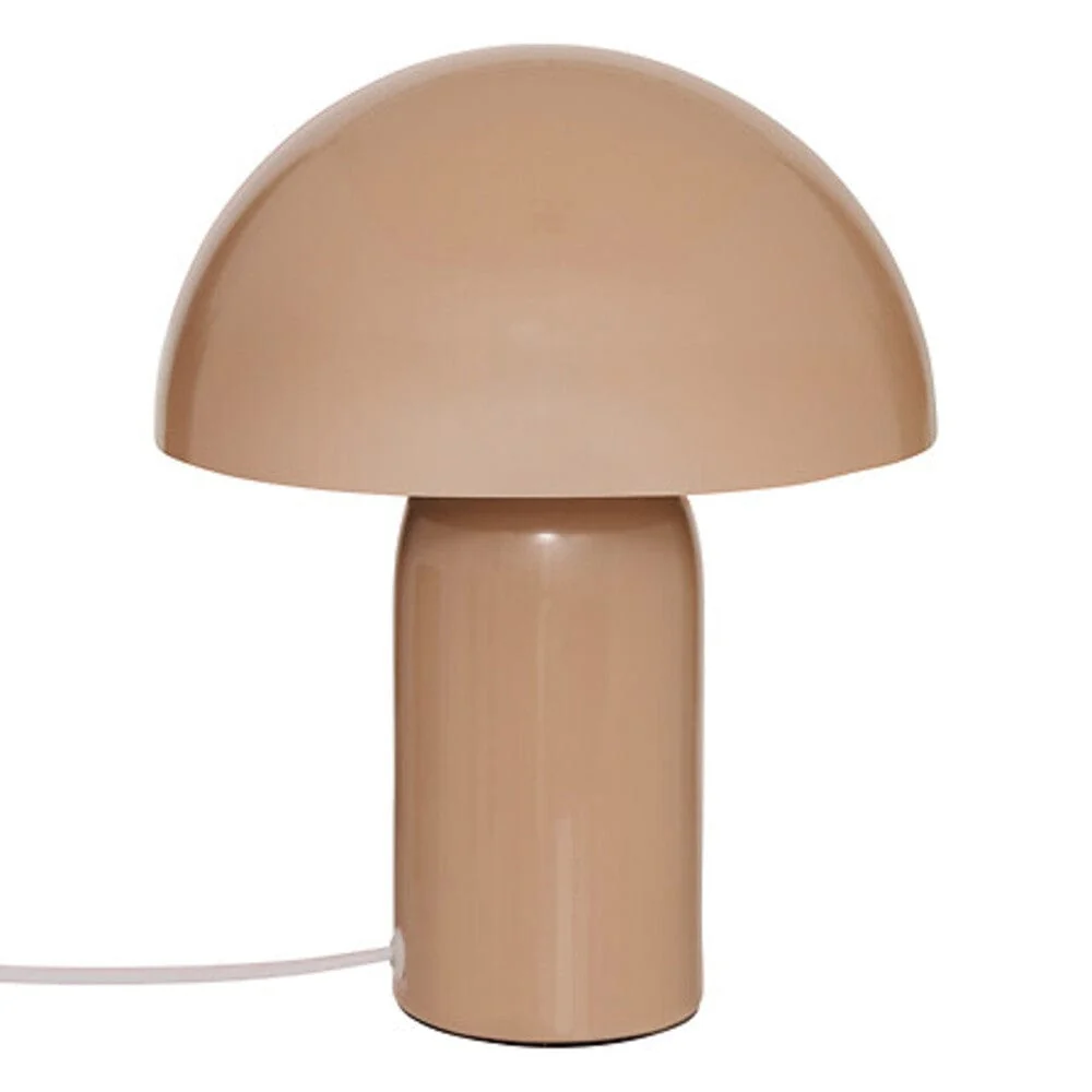 Lampe champignon Lito en métal crème design avec télécommande