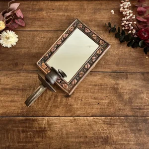 Miroir anglais en cuivre bougeoir frontal pour chambre d'enfant