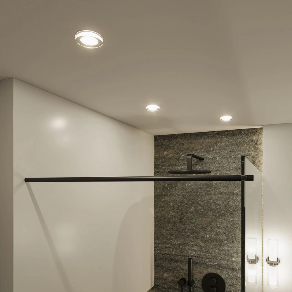 Flexible Paulmann Luena plafonnier encastré GU10 IP65 blanc