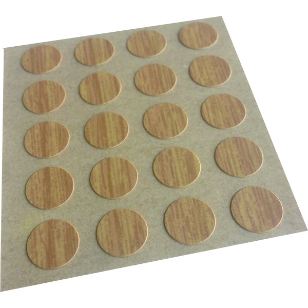 Ferrure d'angle Cache pour ferrure d'assemblage pour meuble 712 - Chêne (Sachet de 100) - PRUNIER