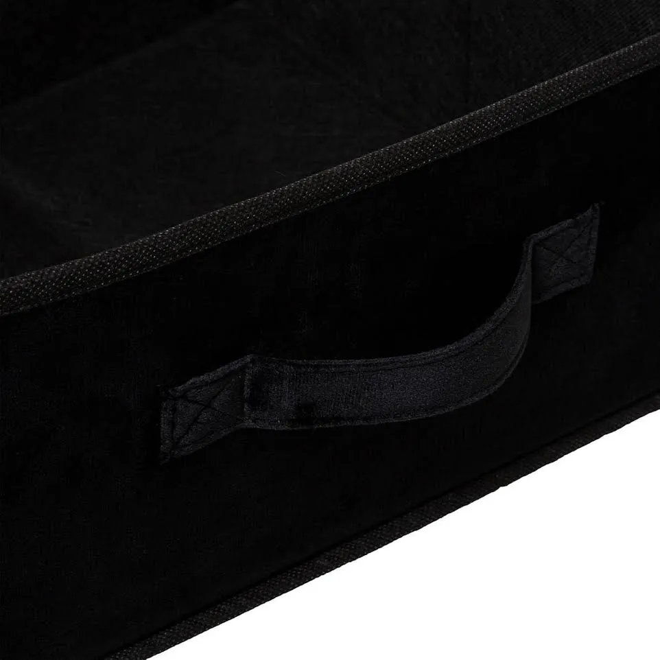 Five Velour 31 x 15cm Storage Box Noir jais