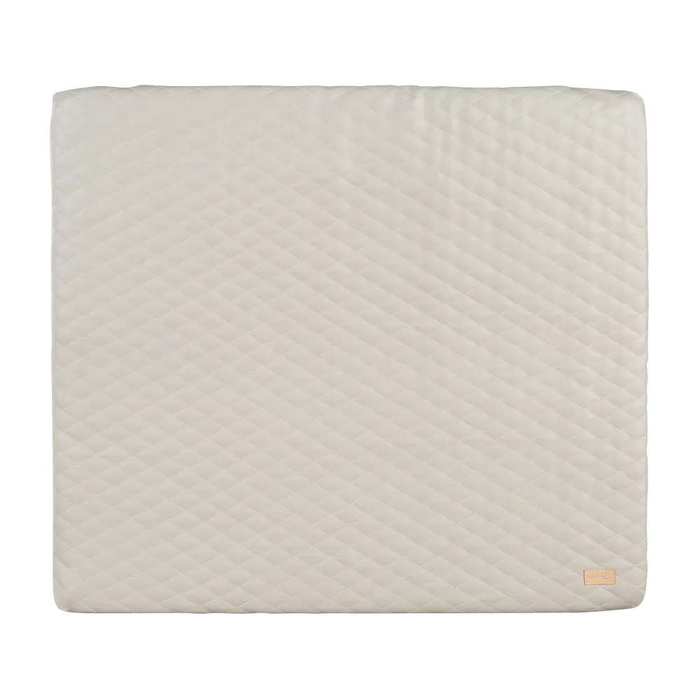 Wickelauflage 'Luxe' 85x75, abwischbares PU-Leder, Design 'Greyish gesteppt' pour assemblage de meubles
