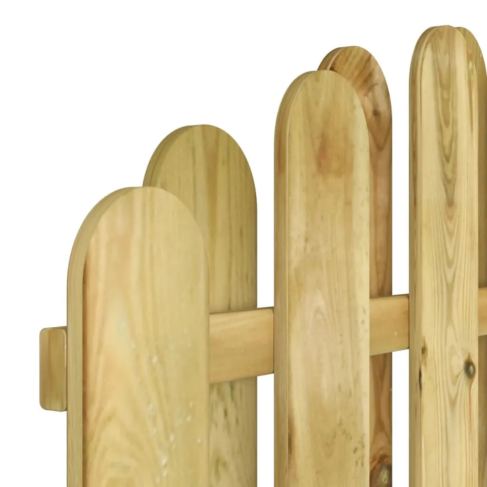Haute Fidélité Portail de jardin Bois de pin imprégné 100x150 cm