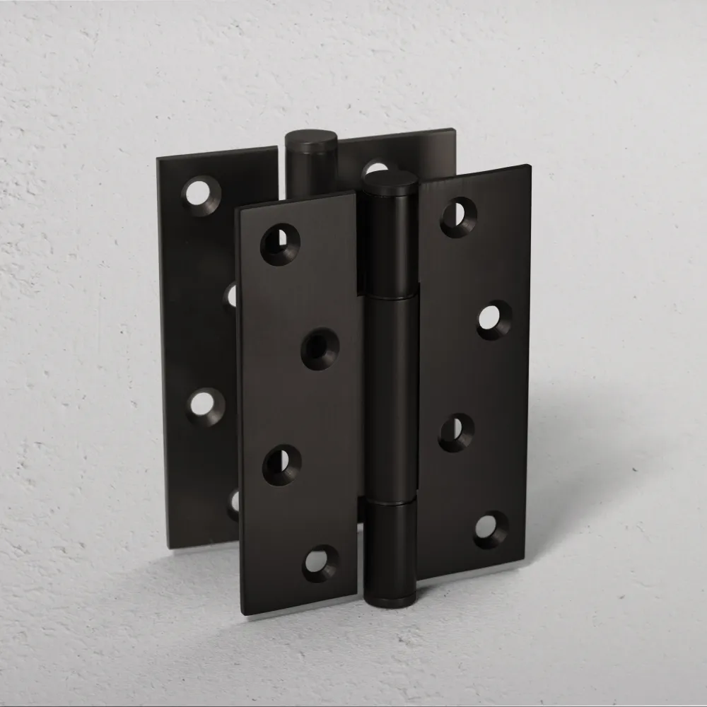 Hazel Paire de Charnières de Porte en Laiton FR60 - Cuivré foncé