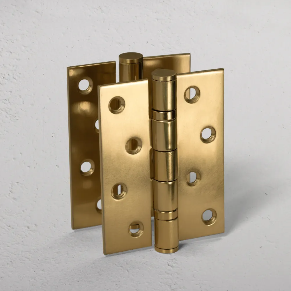 Saxon Paire de Charnières de Porte en Acier FR60 – Laiton Classique