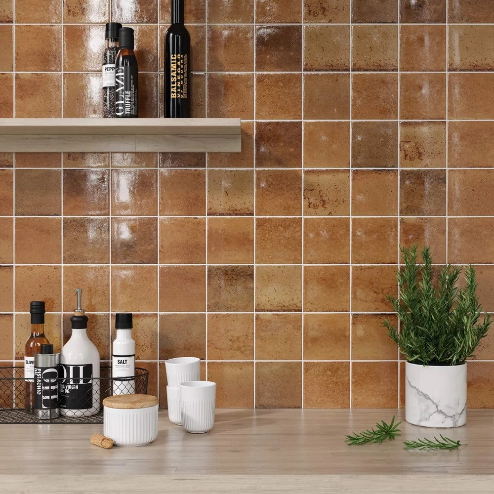 Carrelage Intérieur Fait main 10x10 Effet Zellige pour murs intérieurs