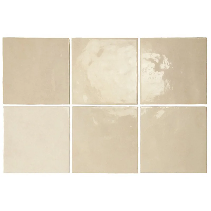Carrelage mur effet zellige bejmat naturel 13,2x13,2 cm ARTISAN OCHRE(vendu par boite de 1m2)