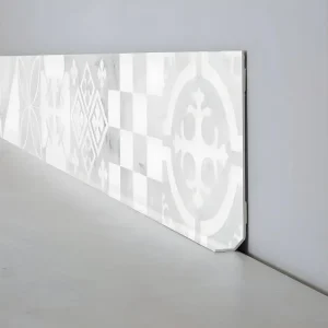 Plinthe PVC lot de 10 L100xH. 8cm - Carreaux de ciment - VINYLE