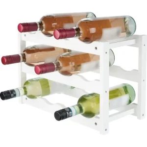 Antivol Sécurisé Casier à vin - Bois - Blanc - Morena