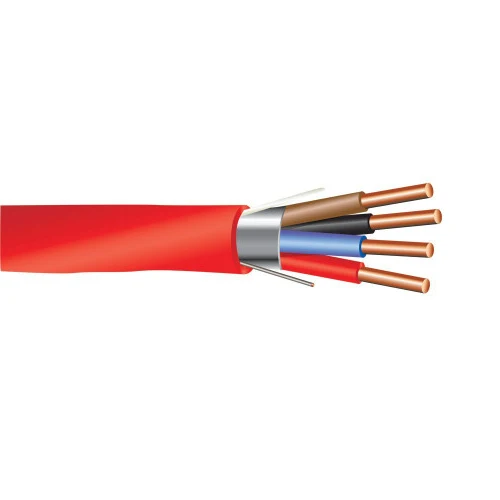 14/4C FPLR Sans motif PVC Riser Shielded 75C Fire Alarm Cable 300V 500