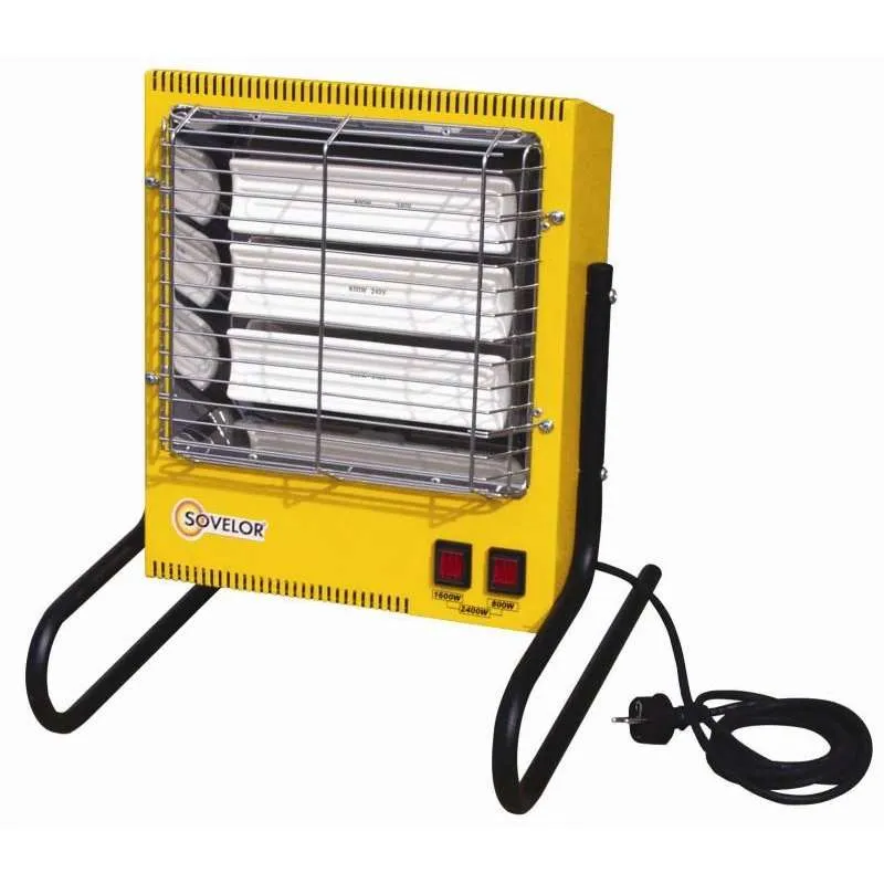 Chauffage déplaçable radiant céramique SOVELOR TS3-J 2400W monophasé pour conduit de 150 mm