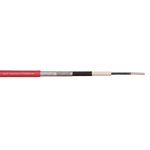 Igus CFCRANE.PUR.500.01.6/10kV 6/1 AWG 1C Stranded Bare Ton cuivre Shielded TC Braid 6/10KV Chainflex CFCRANE PUR Motor Cable