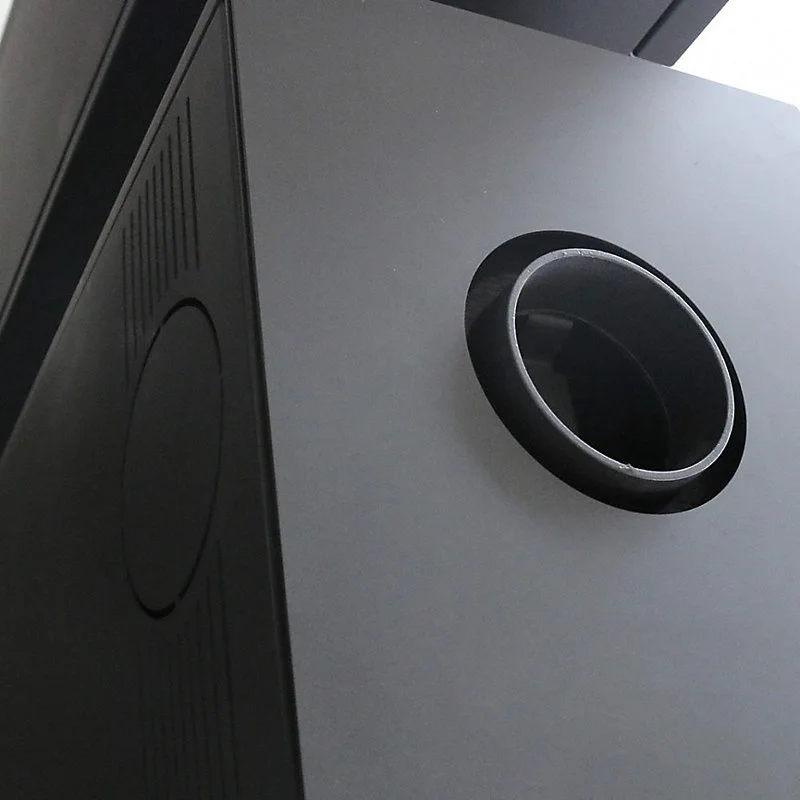 Poêle à bois en acier THOR NOIR 8 KW Haute efficacité énergétique