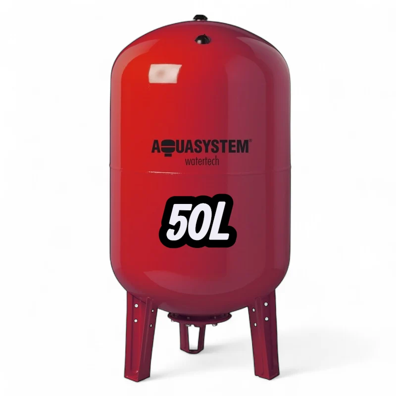 Haute Performance Vase d'Expansion AQUASYSTEM 50L Rouge - Chauffage Sanitaire