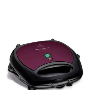 Moulinex Break Time 700w Waffle & Sandwich Grill - Mauve