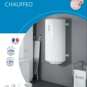 Chauffe-Eau Électrique Chauffeo 200 Litres À Résistance Blindée Vertical Mural Monophasé Classe Énergétique avec protectio...