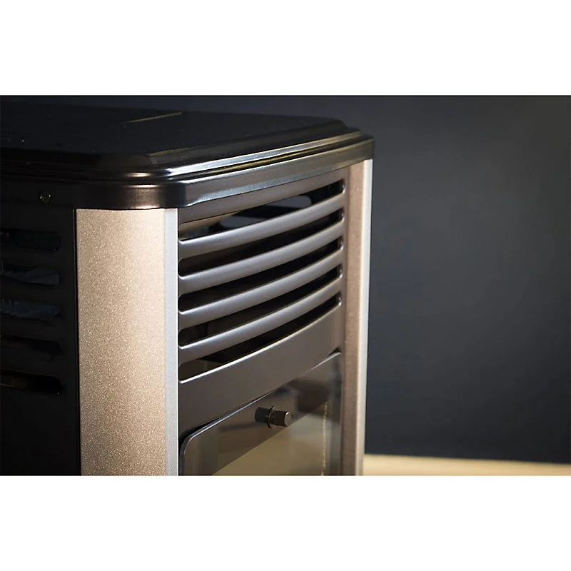 Poele à gaz 3400W Noir Manhattan ADAPTABLE