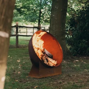 Détecteur de fumée Bowl Fire Scale op sokkel tuinhaard/poêle de jardin sur socle