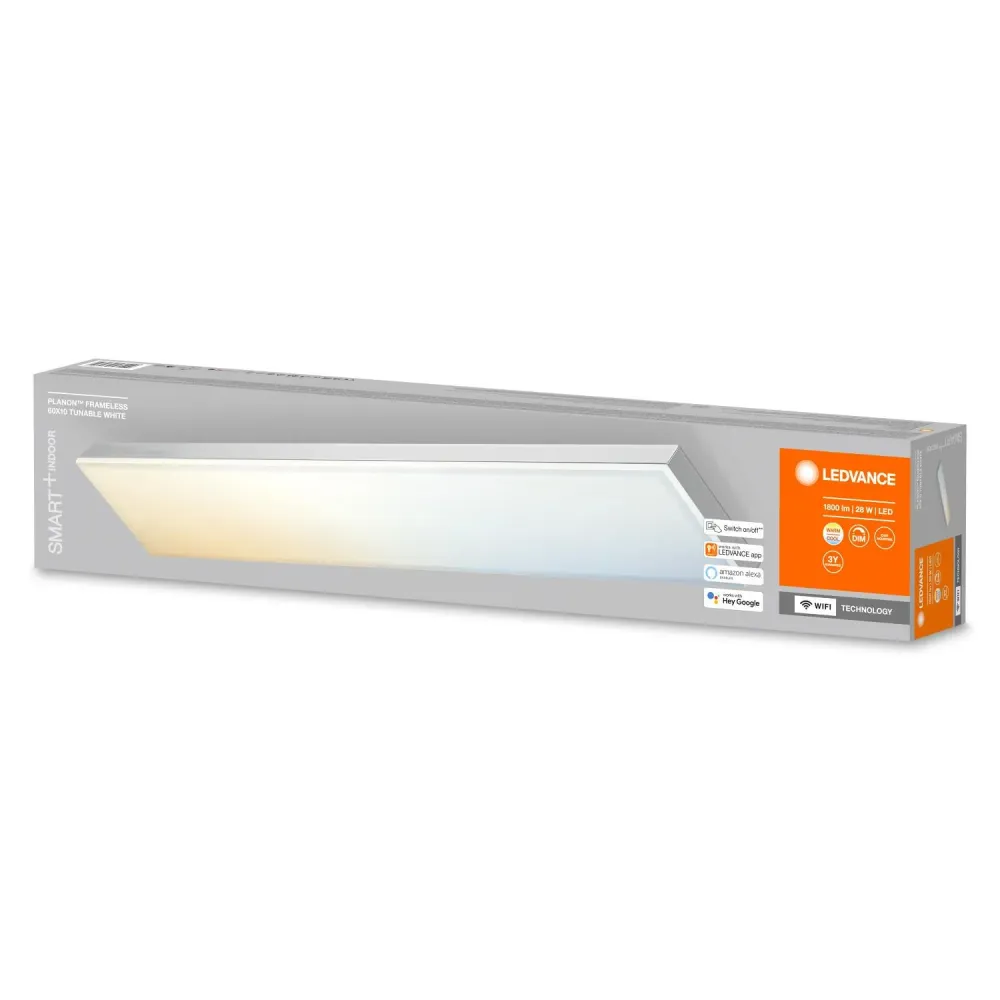 Éclairage LED rectangulaire 600x100 mm 28W CCT Smart+ Wi-fi LEDVANCE