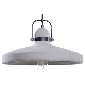 Concrete Pendant Lamp Grey NOATAK avec Détecteur de Mouvement