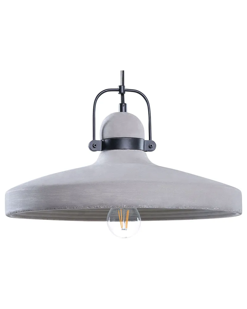Concrete Pendant Lamp Grey NOATAK avec Détecteur de Mouvement