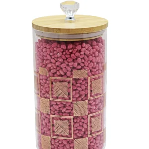 Kitchen Life Large Borosilicate Decals Canister - Diaphane