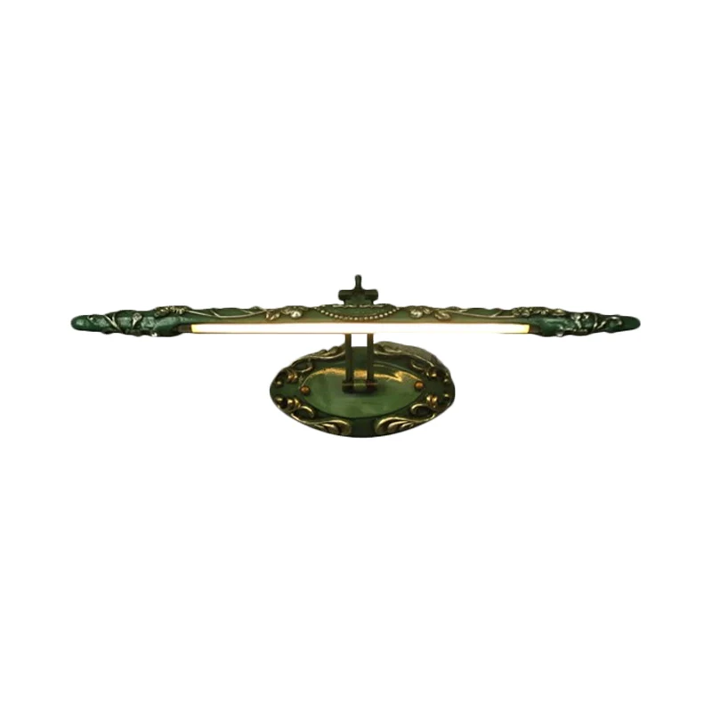 19,5"/23,5"/26" de large vert allongé luminaire de vanité luminaire incontournable en métal LED applique de salle de bain...