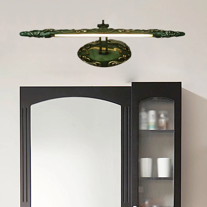 19,5"/23,5"/26" de large vert allongé luminaire de vanité luminaire incontournable en métal LED applique de salle de bain...