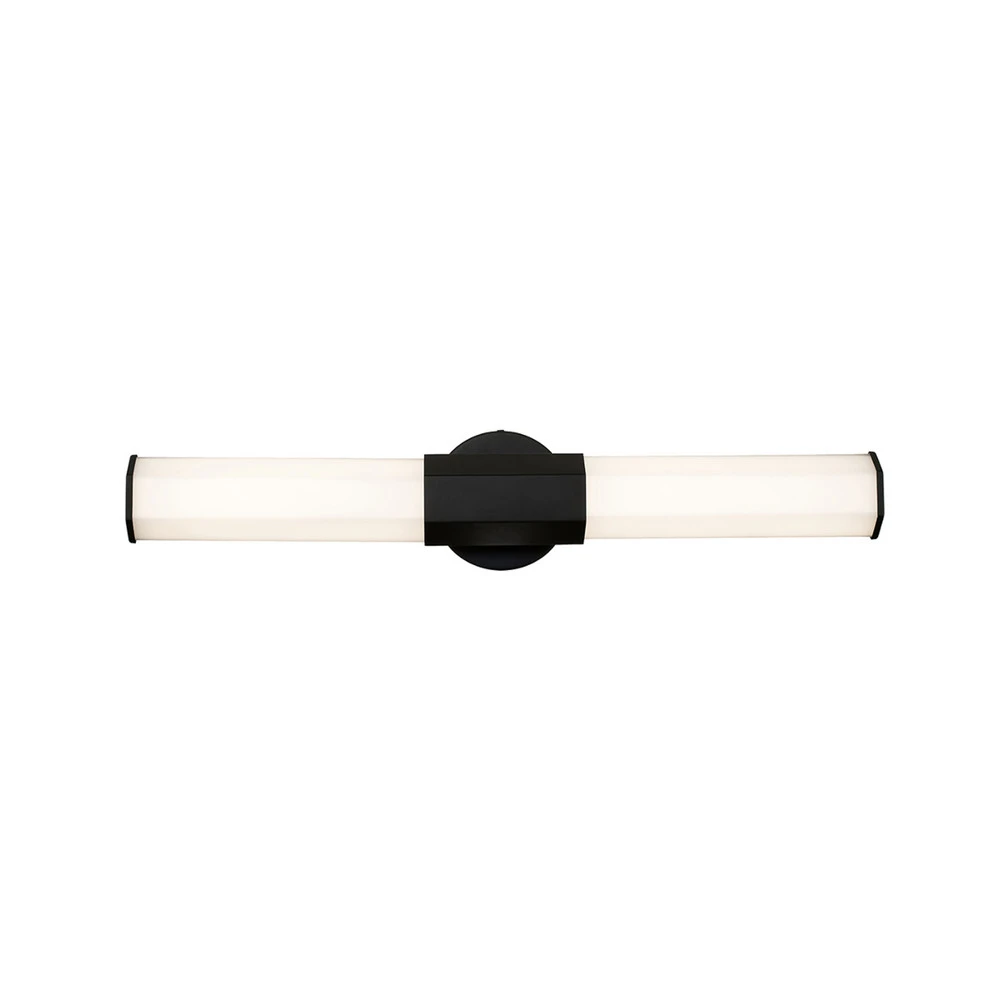 Applique murale LED pour salle de bain Double, noir, à 2 lampes, largeur 66 cm