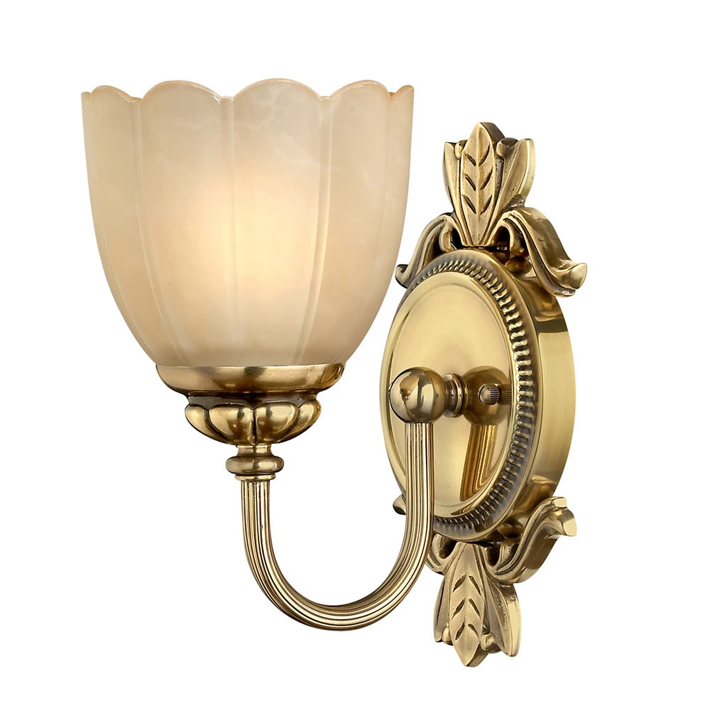 Applique pour salle de bain Isabella à la main avec ampoule LED incluse