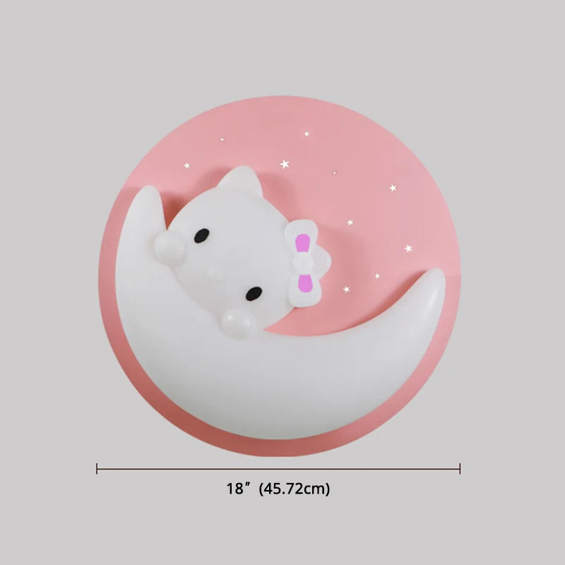 Guirlande lumineuse Plafonnier encastré à 1 lumière, luminaire de plafond en plastique de dessin animé