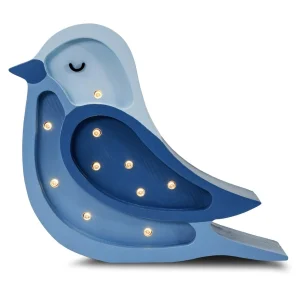 Kit d'Éclairage Ambiance Lampe veilleuse oiseau bleu denim