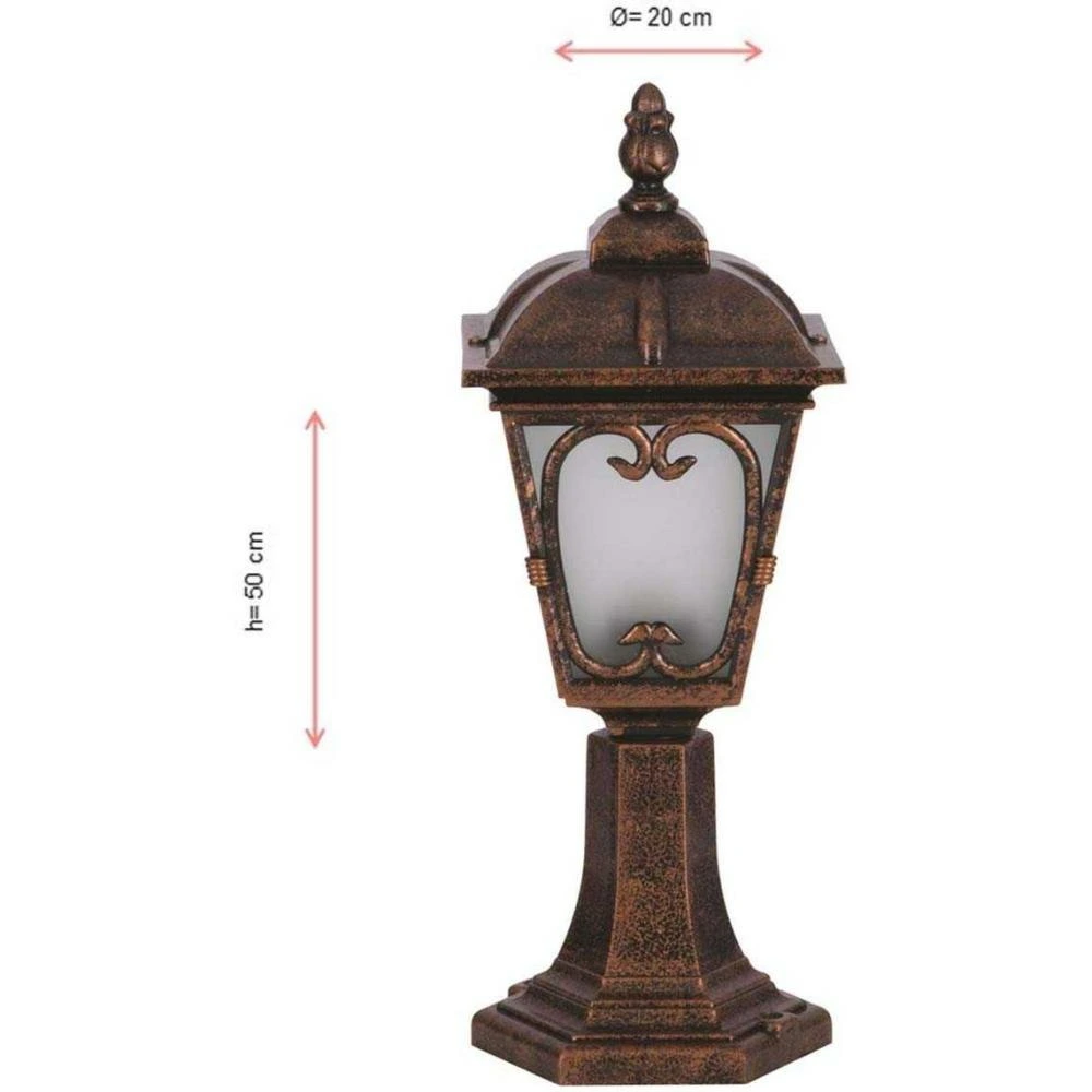 Lampe de jardin en abs ancien claude