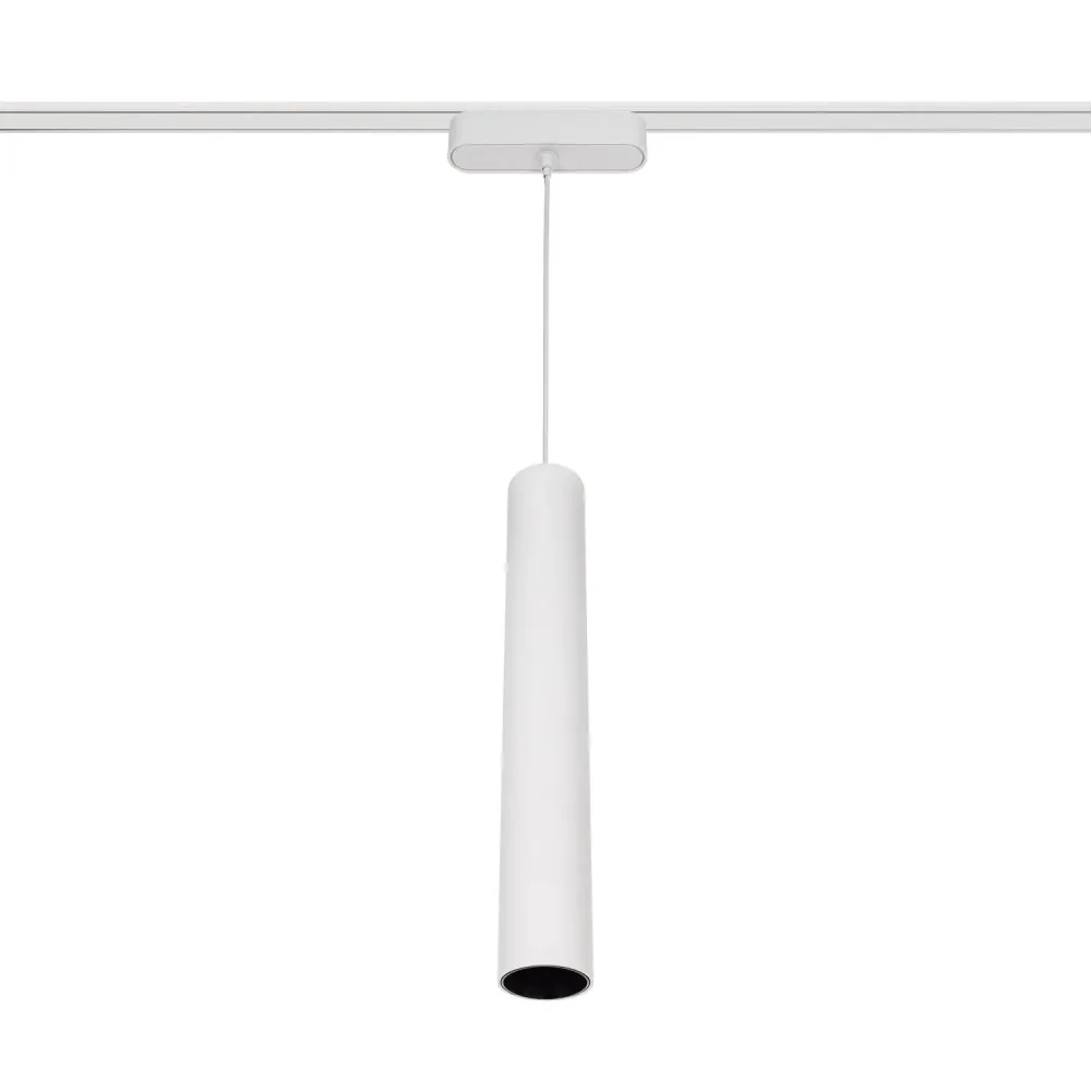Projecteur LED extra-plat suspendu 25 mm, 15W, 48V, blanc, pour rail magnétique