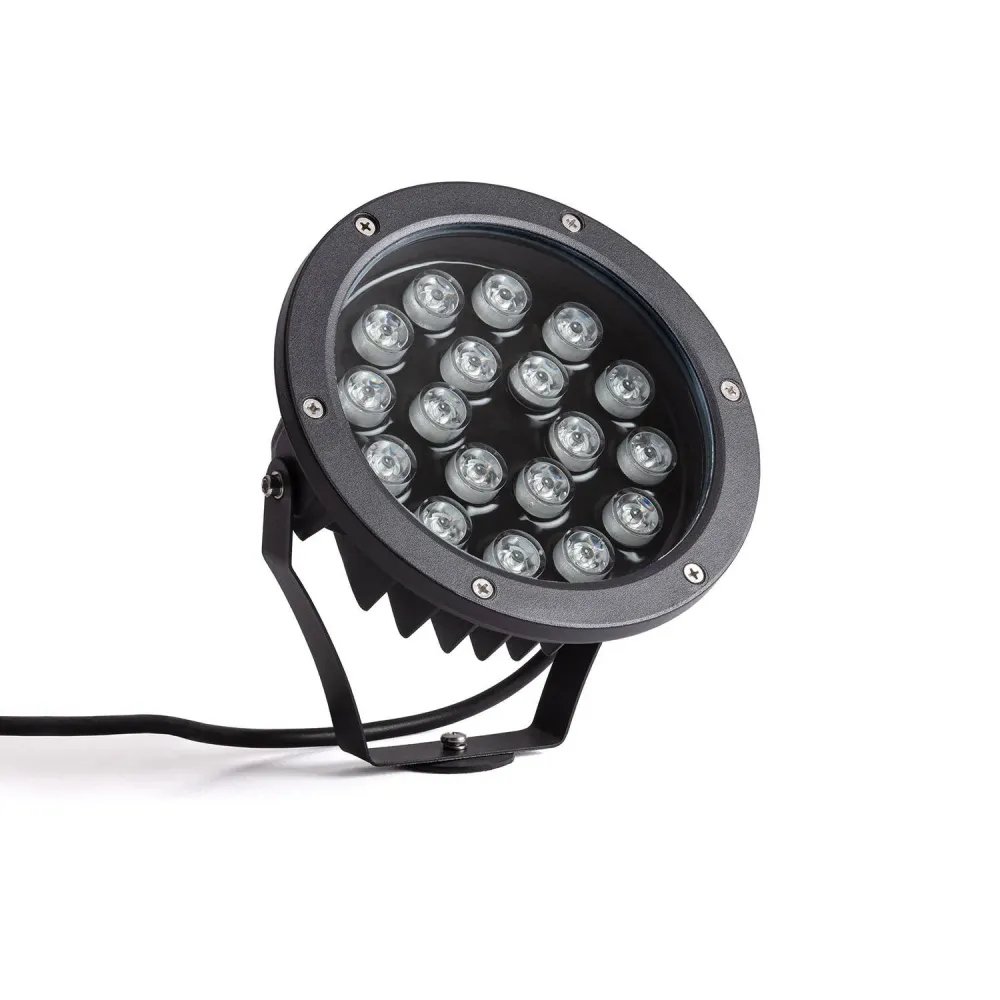 Projecteur LED extérieur 18W sur piquet, indice de protection IP67, Colmar
