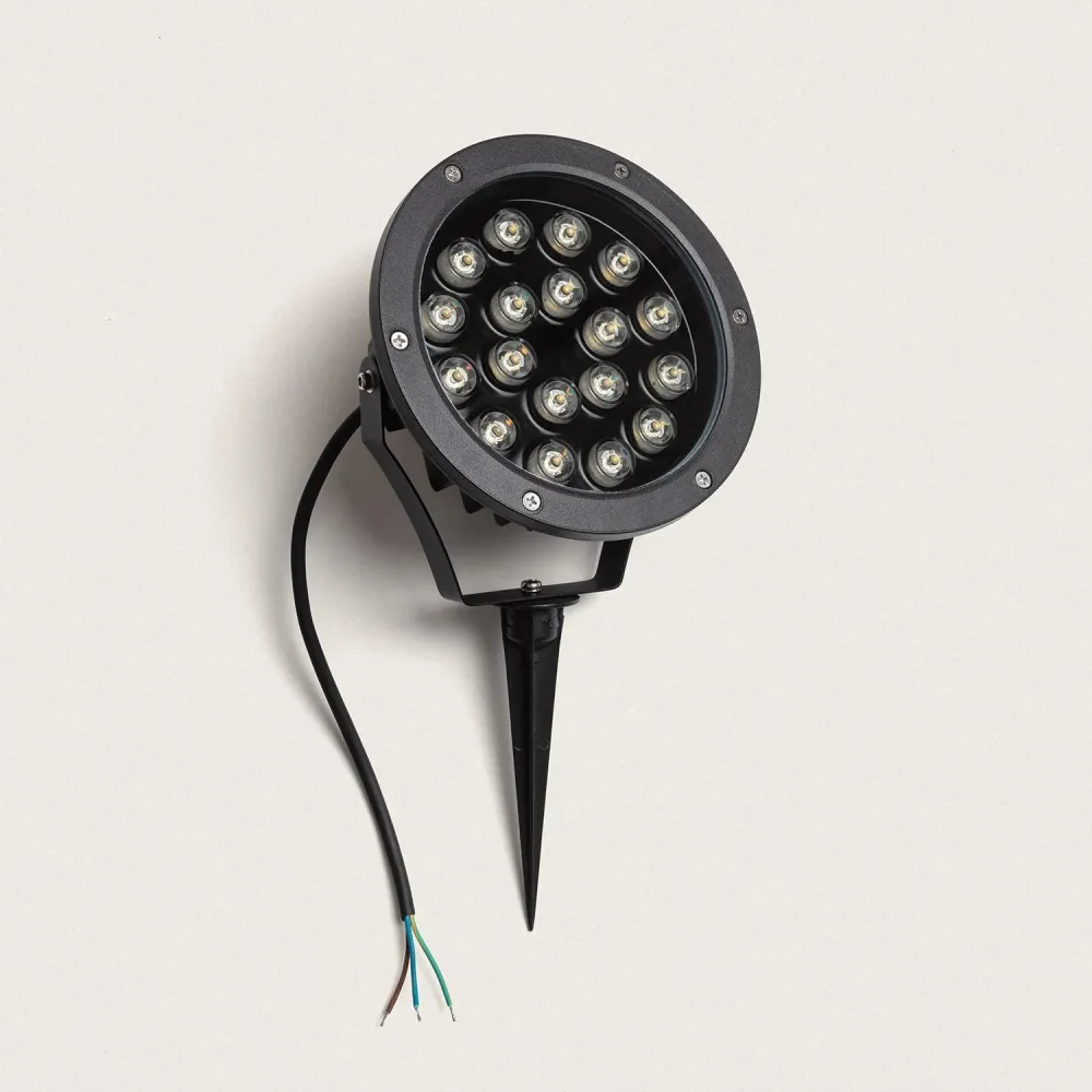 Projecteur LED extérieur 18W sur piquet, indice de protection IP67, Colmar