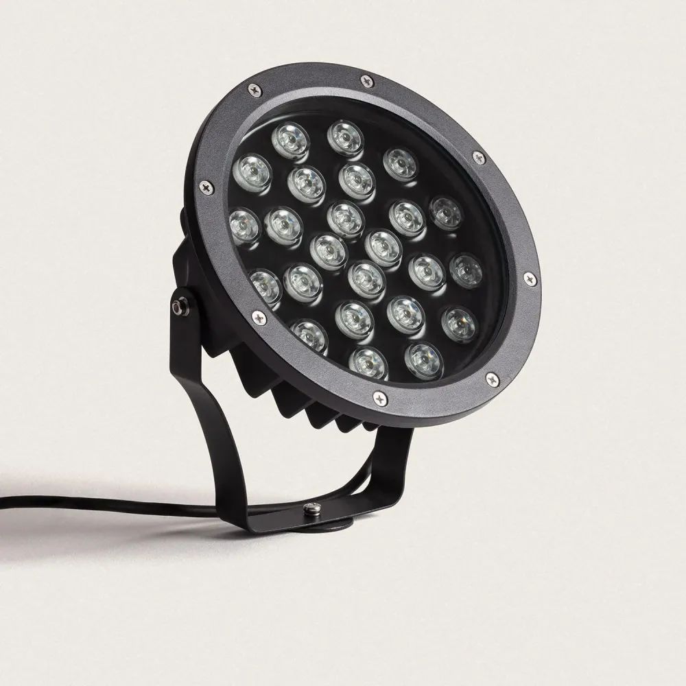 Projecteur LED extérieur 24W Colmar avec piquet, indice de protection IP67