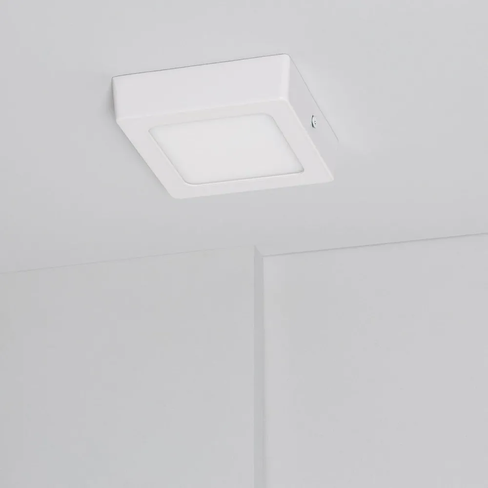 Certifié CE Lumière de plafond LED 6W ultra-fine CCT ajustable 105x105 mm