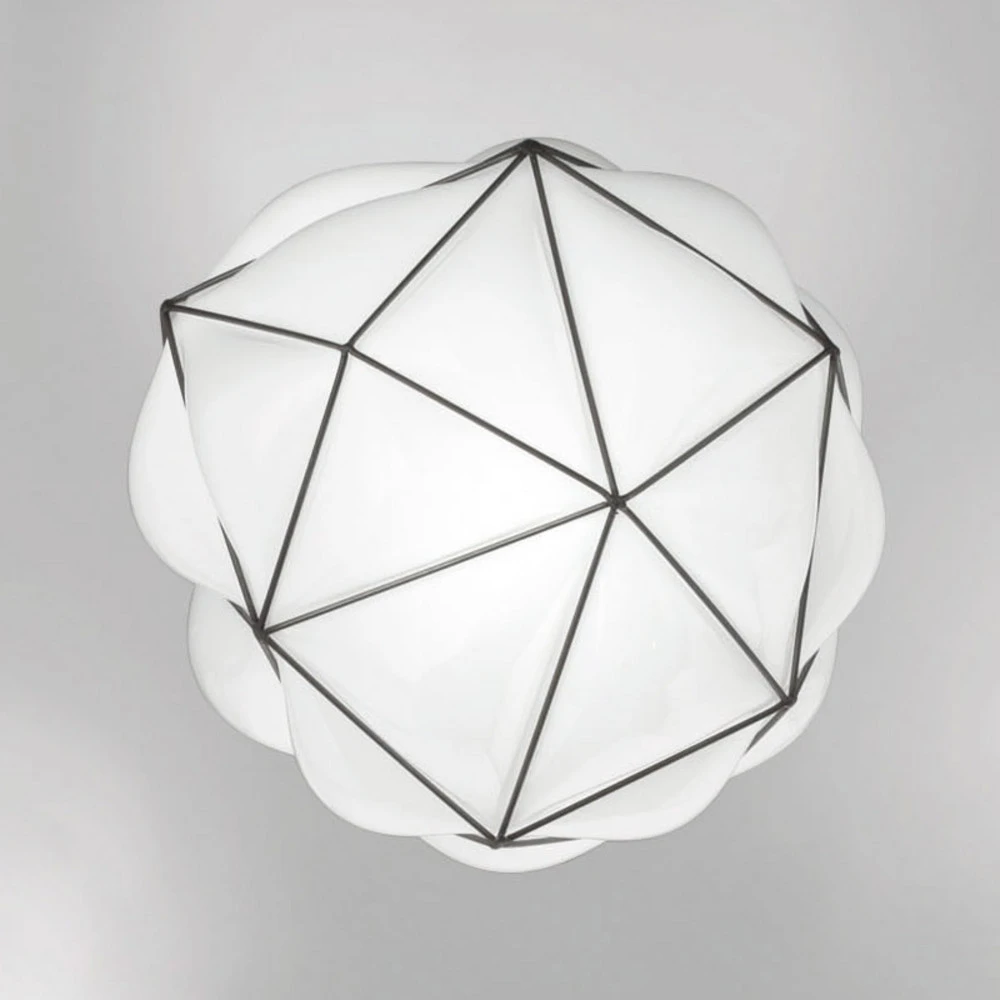 Plafonnier Semai PL M E27 Ø 40 cm en Métal et Verre